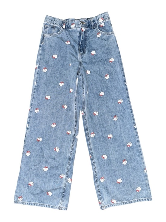 H&M Other - H&M x Sanrio Hello Kitty Wide Leg Jeans Girls Size 9-10